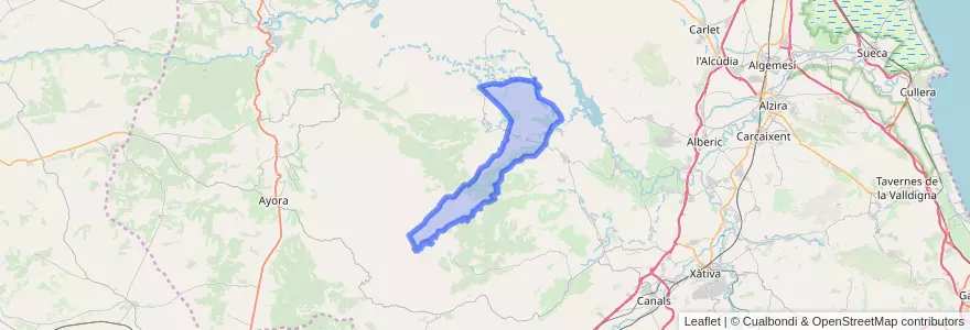 Mapa de ubicacion de Quesa.