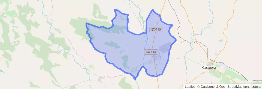 Mapa de ubicacion de Quintana de la Serena.