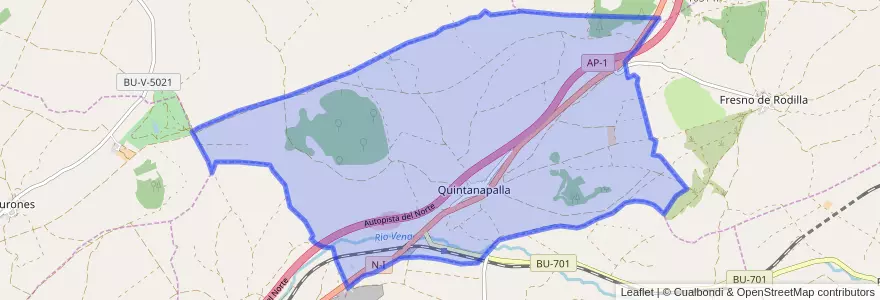 Mapa de ubicacion de Quintanapalla.