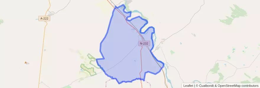 Mapa de ubicacion de Quinto.