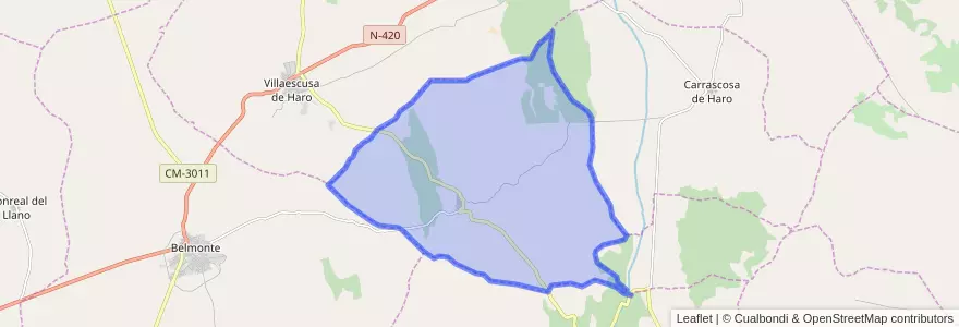 Mapa de ubicacion de Rada de Haro.