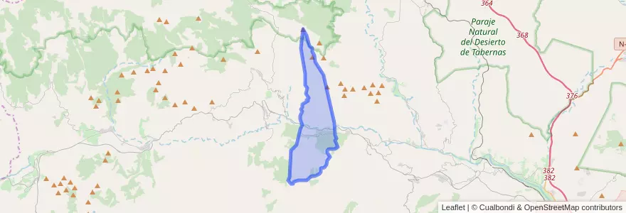 Mapa de ubicacion de Rágol.