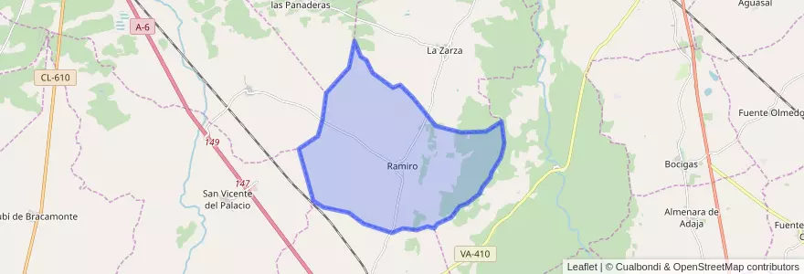Mapa de ubicacion de Ramiro.