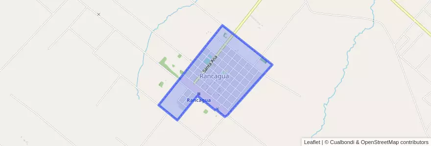 Mapa de ubicacion de Rancagua.