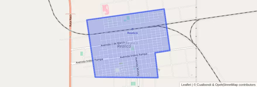 Mapa de ubicacion de Realicó.