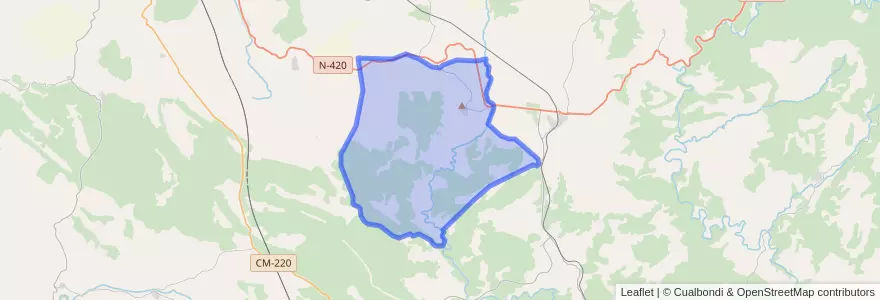 Mapa de ubicacion de Reíllo.