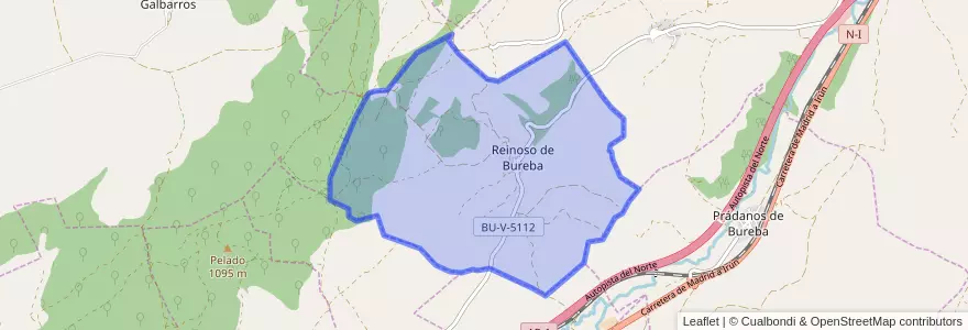 Mapa de ubicacion de Reinoso.