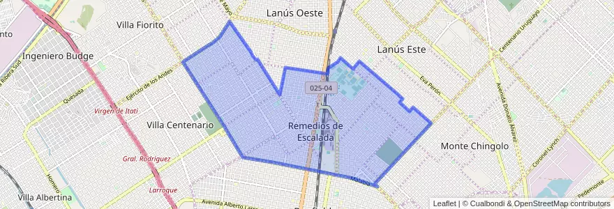 Mapa de ubicacion de Remedios de Escalada.
