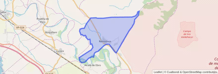 Mapa de ubicacion de Remolinos.