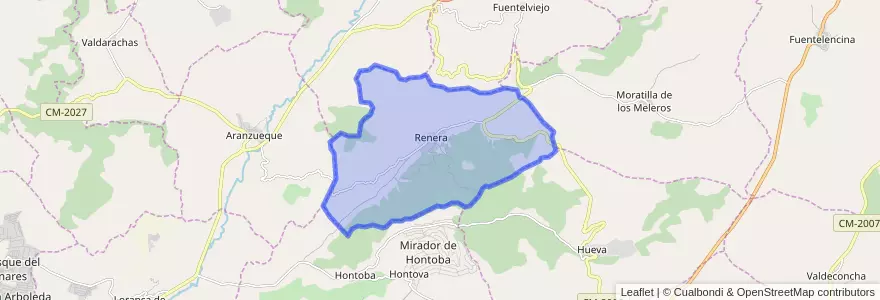 Mapa de ubicacion de Renera.