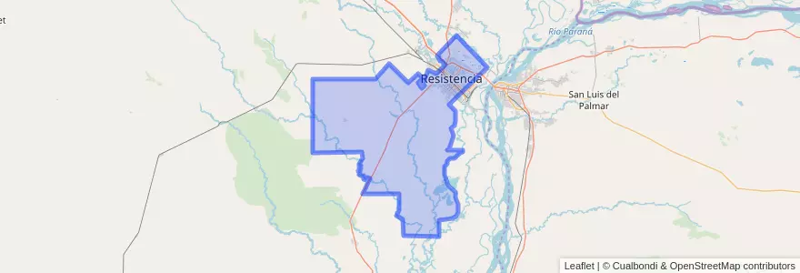Mapa de ubicacion de Ресистенсия.