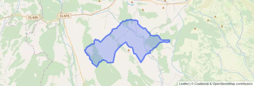 Mapa de ubicacion de Respenda de la Peña.