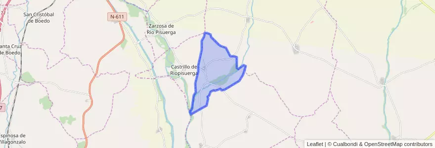 Mapa de ubicacion de Rezmondo.