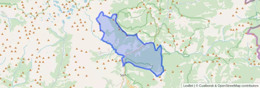 Mapa de ubicacion de Rialp.