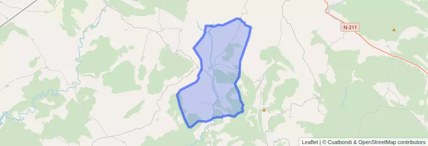 Mapa de ubicacion de Riba de Saelices.