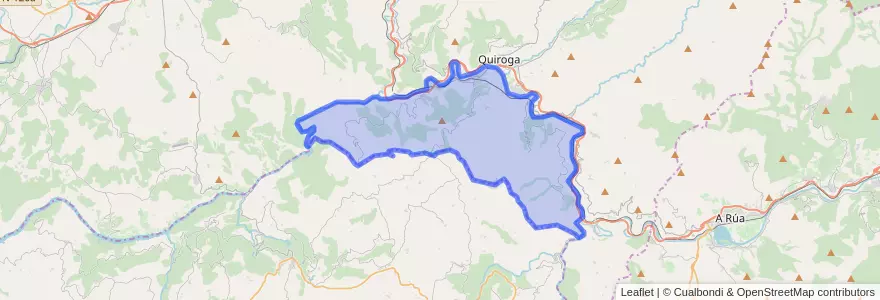 Mapa de ubicacion de Ribas de Sil.