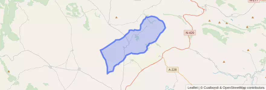 Mapa de ubicacion de Rillo.