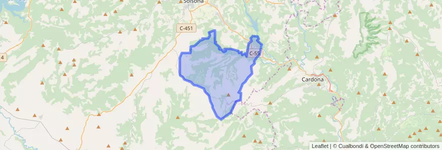 Mapa de ubicacion de Riner.