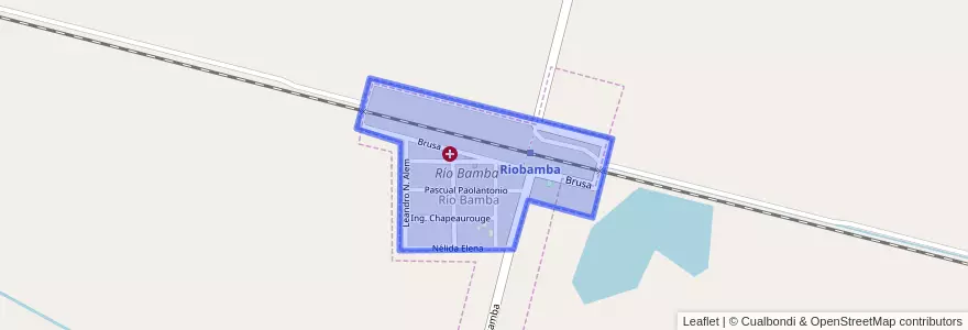 Mapa de ubicacion de Río Bamba.