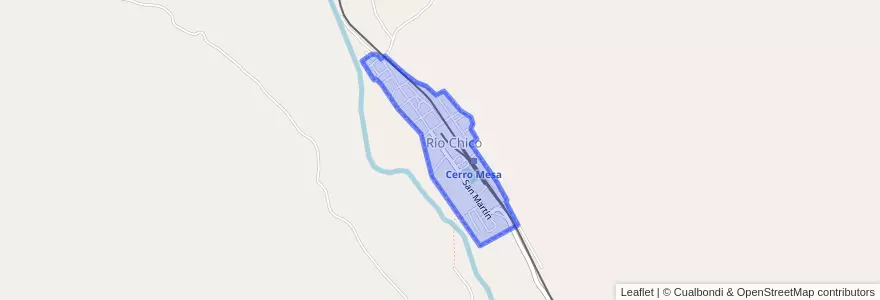 Mapa de ubicacion de Río Chico.