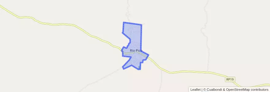 Mapa de ubicacion de Río Pico.