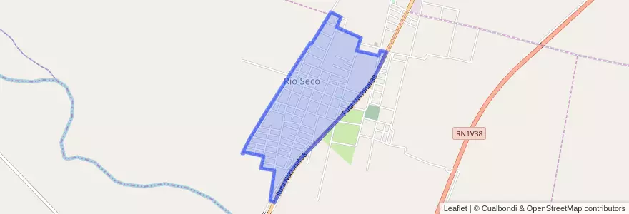 Mapa de ubicacion de Río Seco.