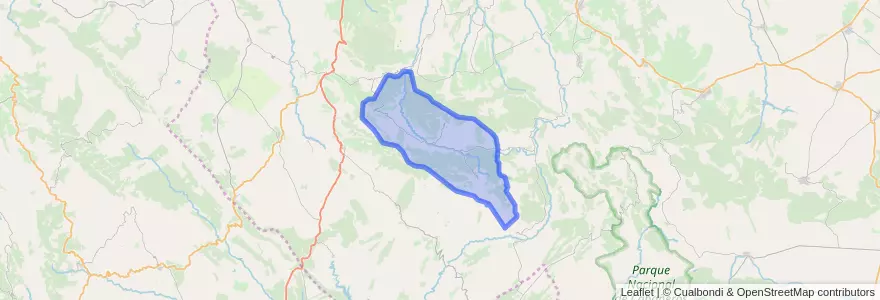 Mapa de ubicacion de Robledo del Mazo.
