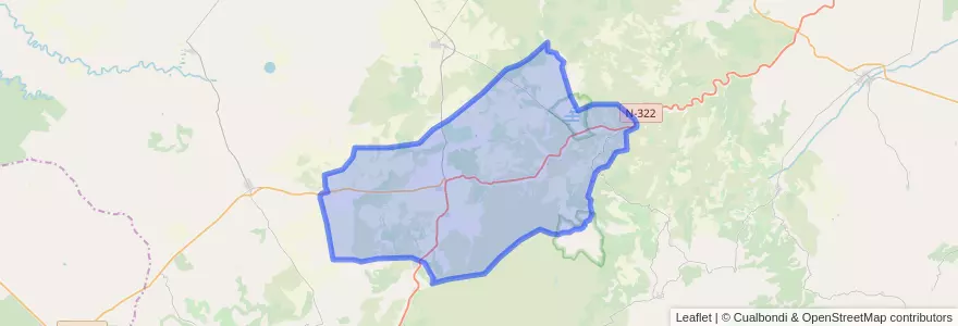Mapa de ubicacion de Robledo.