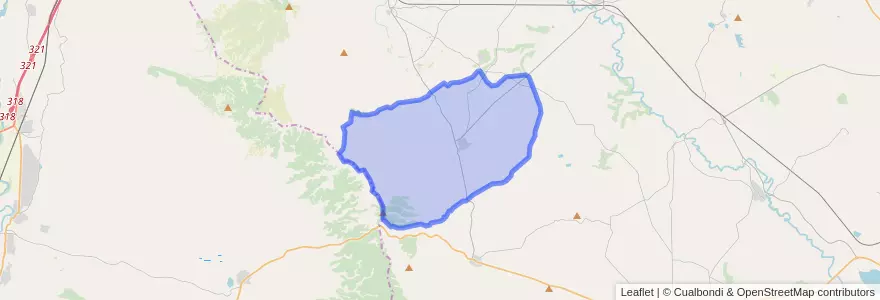 Mapa de ubicacion de Robres.