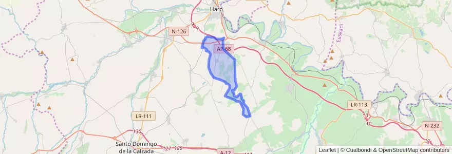 Mapa de ubicacion de Rodezno.