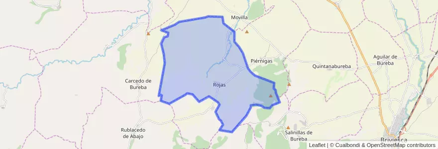 Mapa de ubicacion de Rojas.