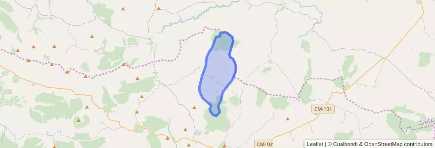 Mapa de ubicacion de Romanillos de Atienza.