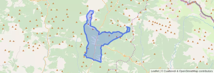 Mapa de ubicacion de Roncal/Erronkari.