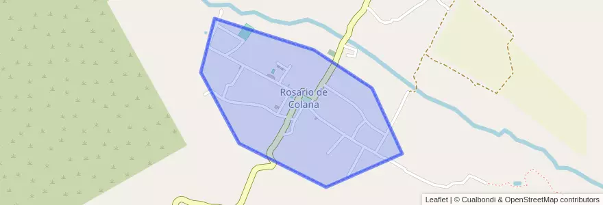 Mapa de ubicacion de Rosario de Colana.
