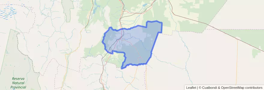 Mapa de ubicacion de Rosario de la Frontera.