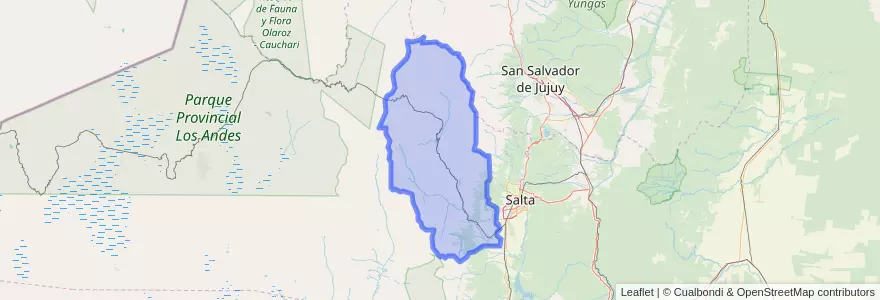 Mapa de ubicacion de Rosario de Lerma.