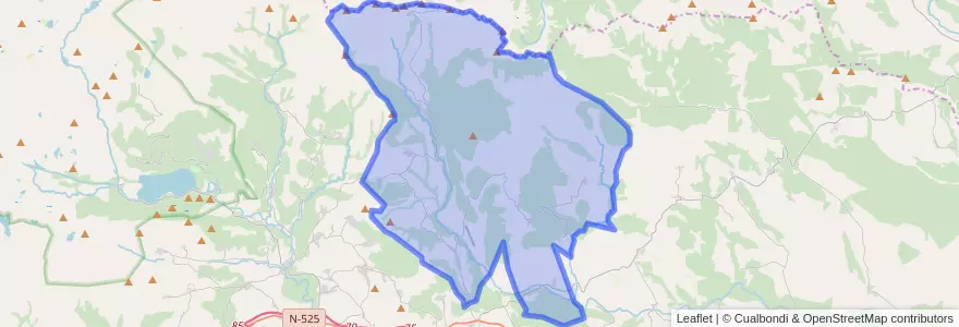 Mapa de ubicacion de Rosinos de la Requejada.