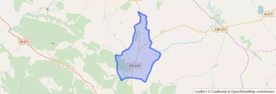 Mapa de ubicacion de Rueda de la Sierra.