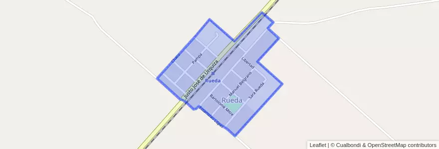Mapa de ubicacion de Rueda.