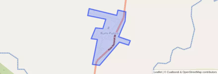 Mapa de ubicacion de Rumi Punco.