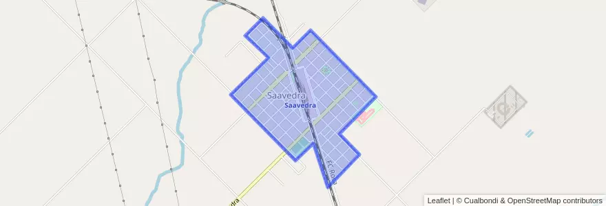 Mapa de ubicacion de Saavedra.