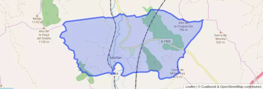 Mapa de ubicacion de Sabiñán.