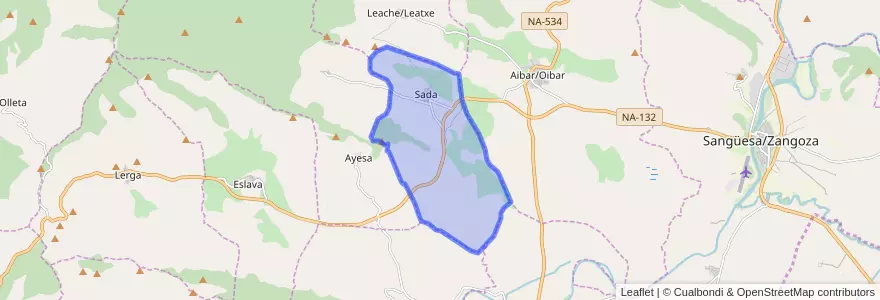 Mapa de ubicacion de Sada.