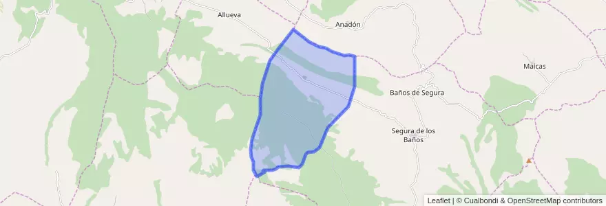 Mapa de ubicacion de Salcedillo.