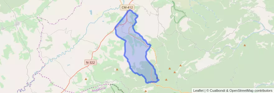 Mapa de ubicacion de Salobre.