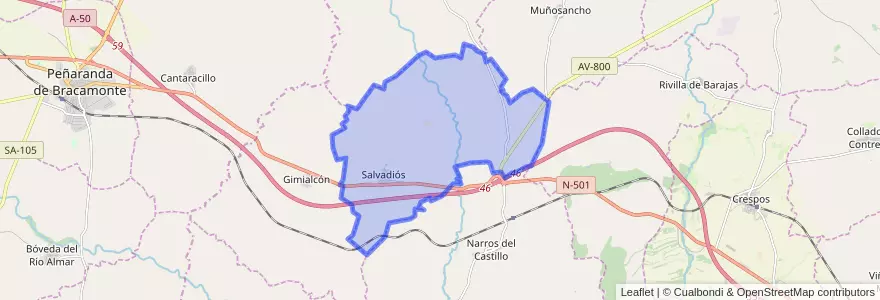 Mapa de ubicacion de Salvadiós.