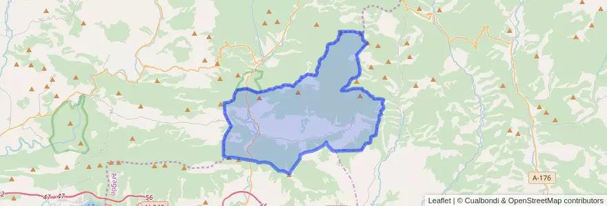Mapa de ubicacion de Salvatierra de Esca.