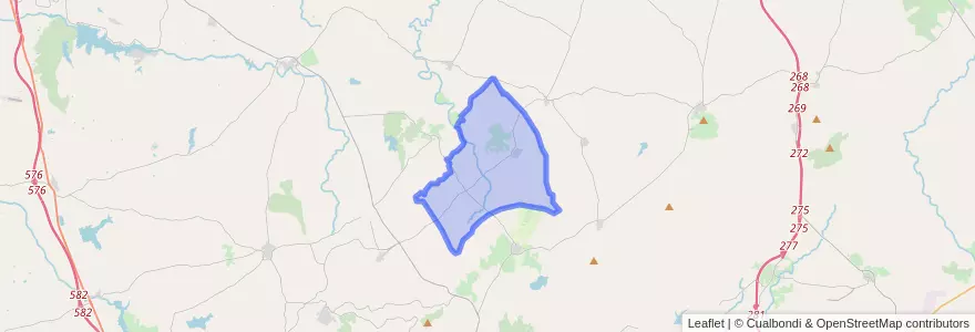 Mapa de ubicacion de Salvatierra de Santiago.