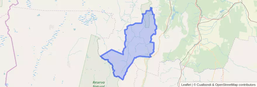 Mapa de ubicacion de San Carlos.