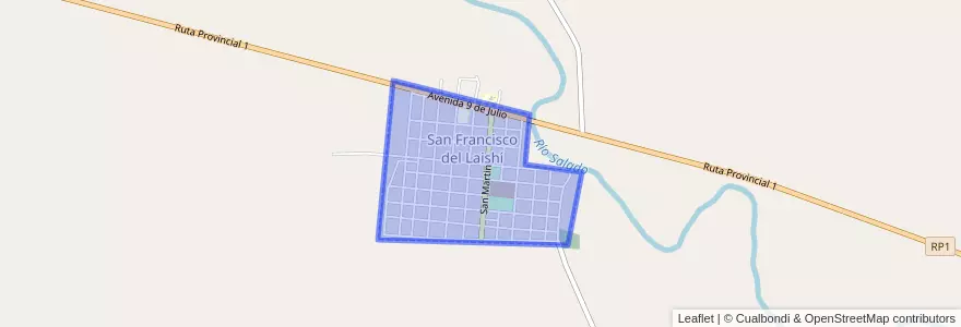 Mapa de ubicacion de San Francisco de Laishí.